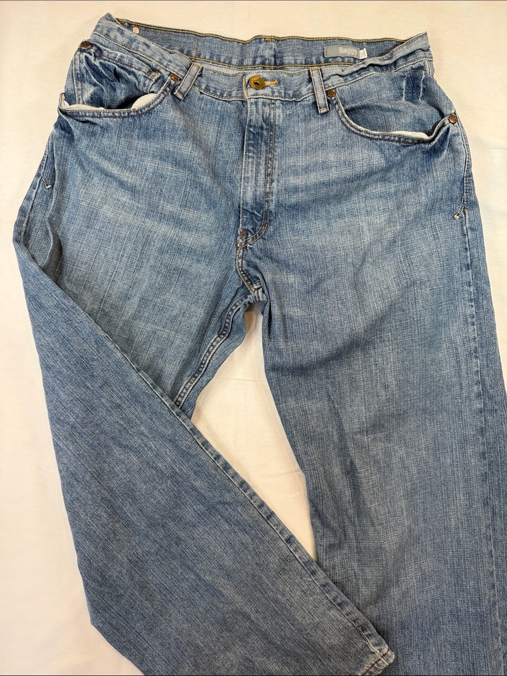 Levis SilverTab Baggy Jeans Y2K Light Wash Denim Mens 36x32